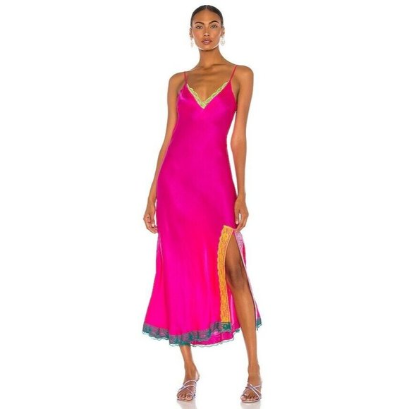 Olivia Rubin Veronica Dress Pink Silk 